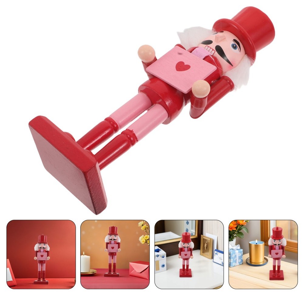 Valentine's Day Nutcracker Traditional Soldier Decor Decorations