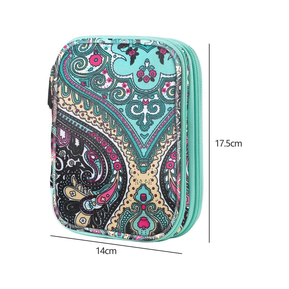 Knitting Needle Storage Bag Double Layer Crochet Hooks Storage Bag