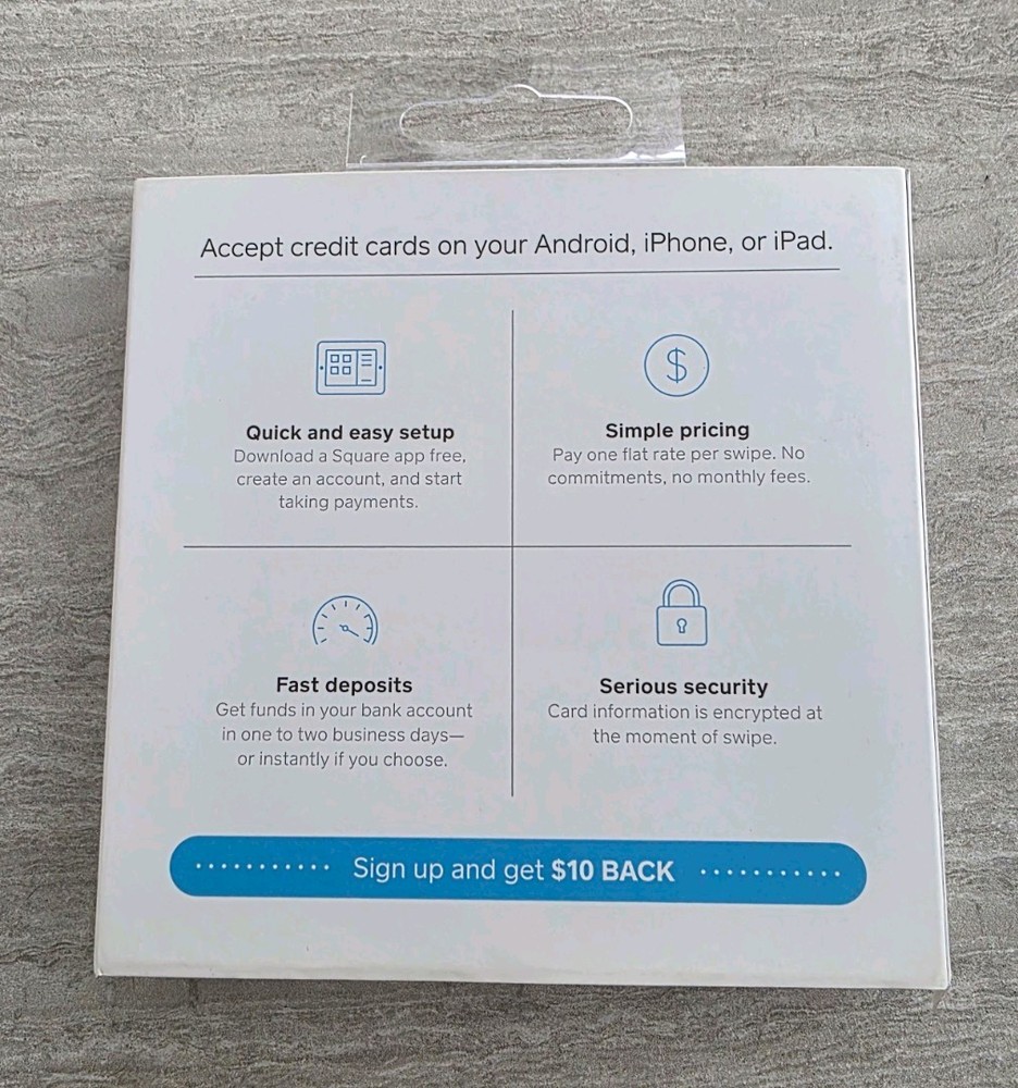 Square Reader For Magstripe With Headset Jack - White - Original Square Reader