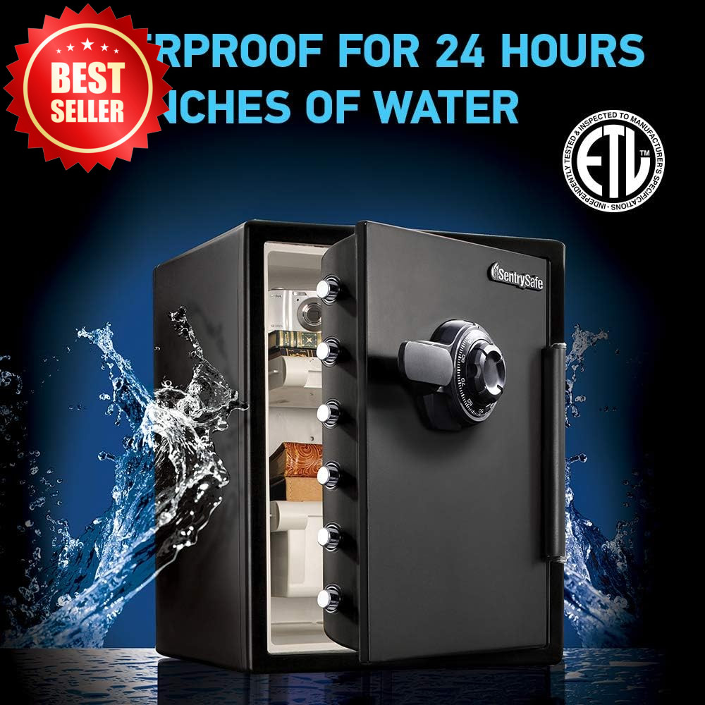 Fireproof Waterproof Floor Safe Dial Combination Lock Home Office 2.05 cu ft US