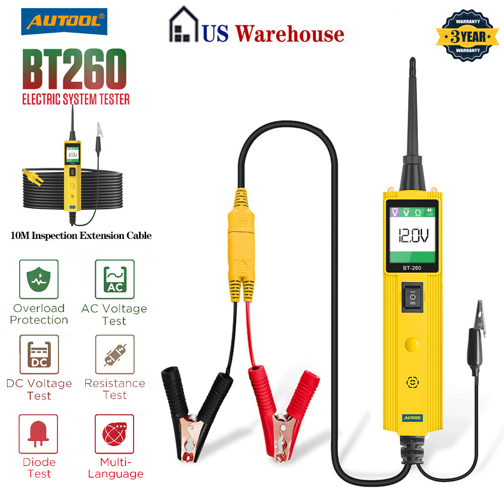 6V-30V Car Battery Circuit Tester Probe Auto Electrical System Powerscan Tester