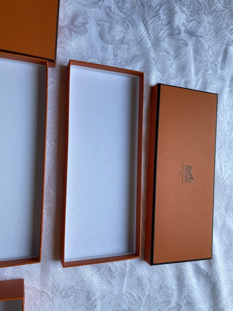 Hermes Empty Boxes x 3 Sizes Orange Made in France