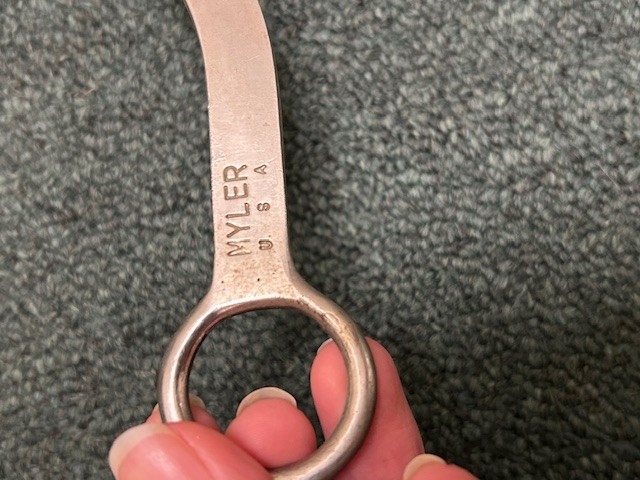 Myler Flat, Long Shank, Small Barrel Bit 5"