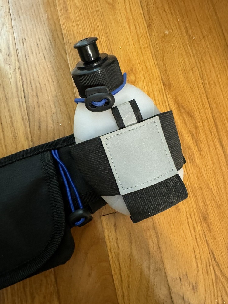 Winneco Running Belt With Water Bottles Black