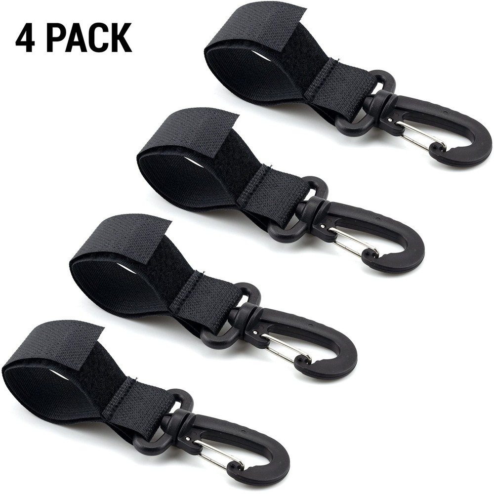 4 Pack Stroller Hooks Baby Hanging Clips Hook for Mommy Stroller...