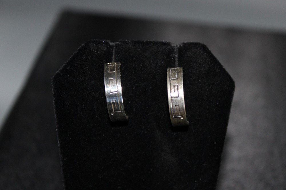 Sterling Silver Half Hoops