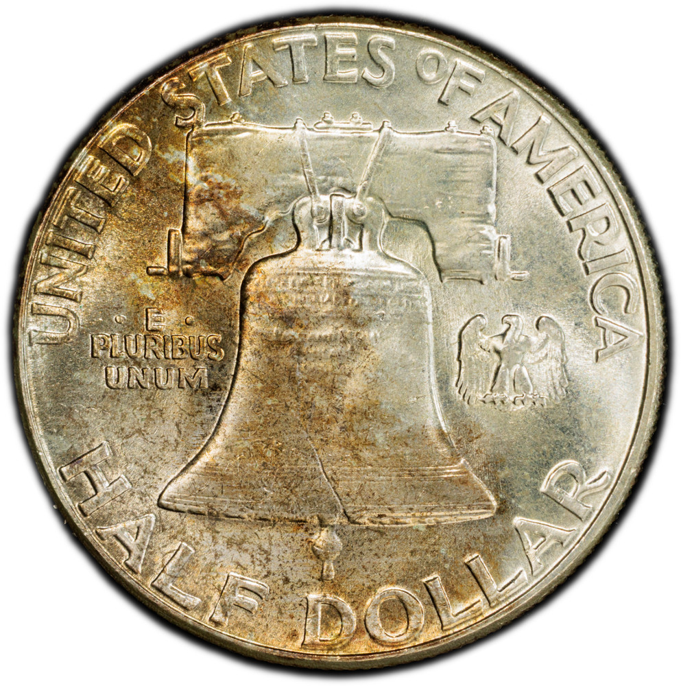 1962 Franklin Half Dollar PCGS MS64 - TrueView/Gold Shield - 90% Silver