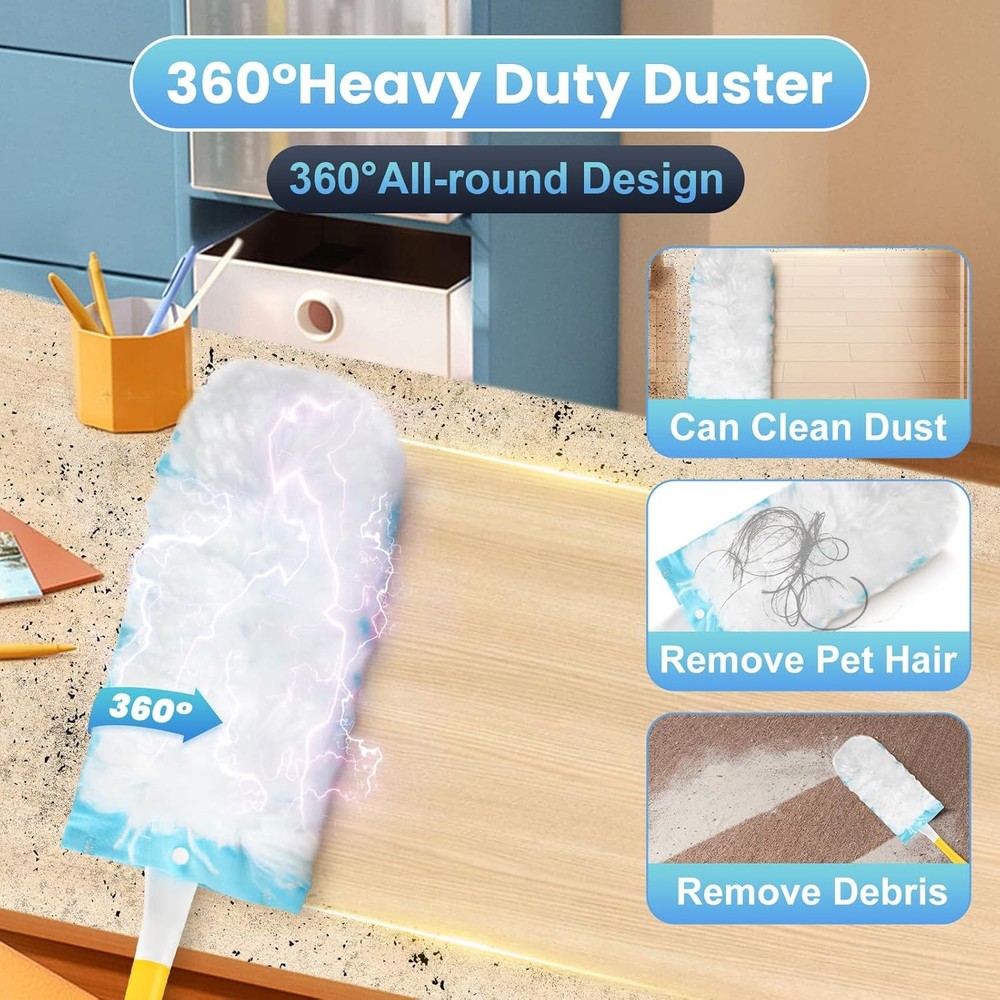 Duster Refills Compatible with Swiffer® Duster, 60 Count Heavy Duty Duster Refil