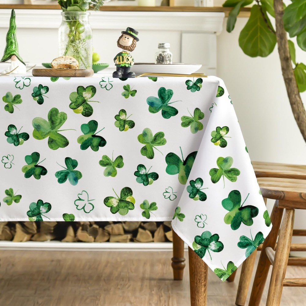 Horaldaily St. Patrick's Day Rectangular 60 x 104 (Rectangular), Green