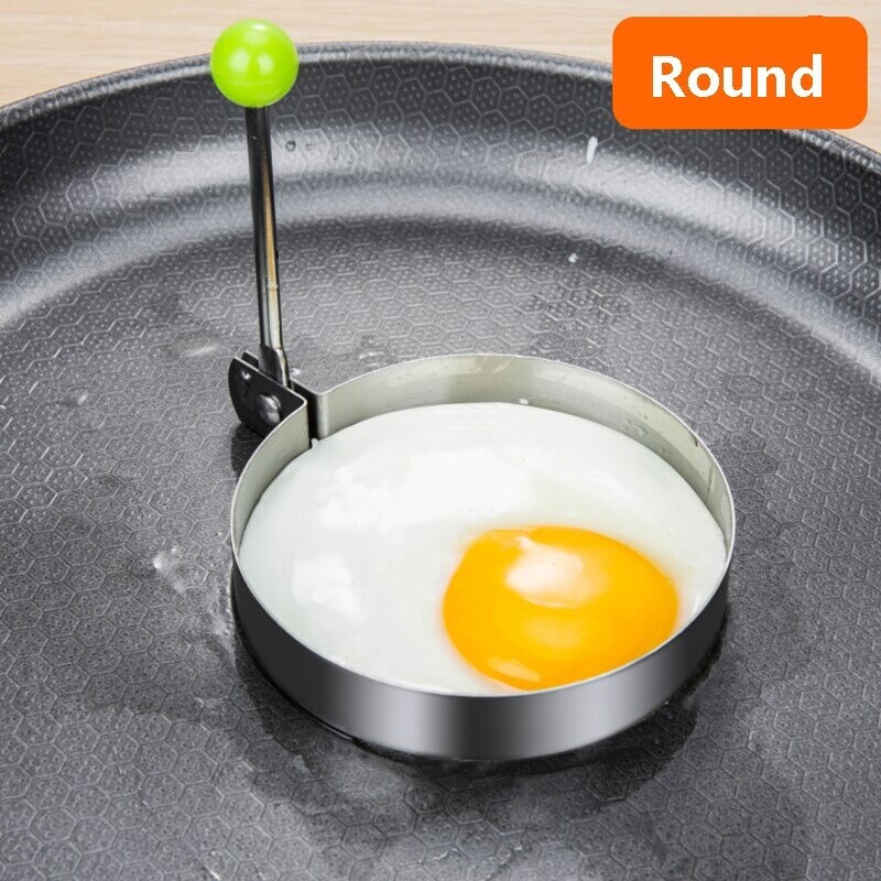 5Pcs Fried Egg Non Stick Stainless Steel Pancake Ring Mold Cooking Kitchen Tools