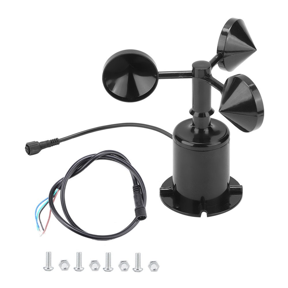 Environment Anemometer Output Pulse Type Three Cups Wind Speed Sensor