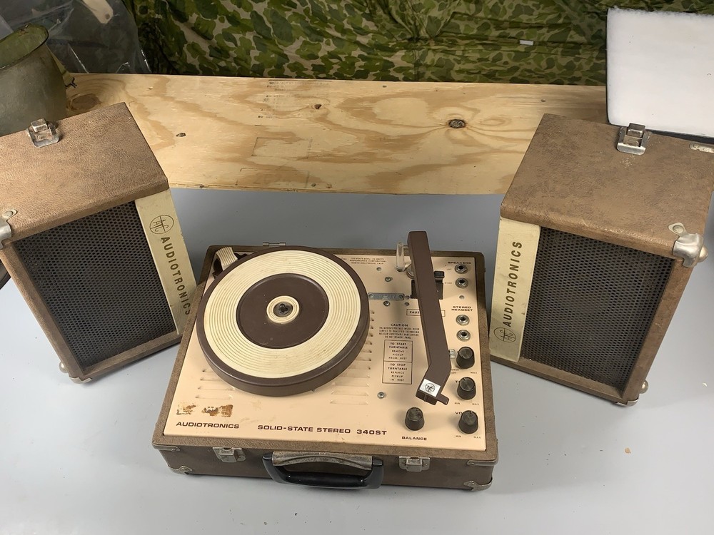 Audiotronics 340 St Record Player Vintage Untested SH12