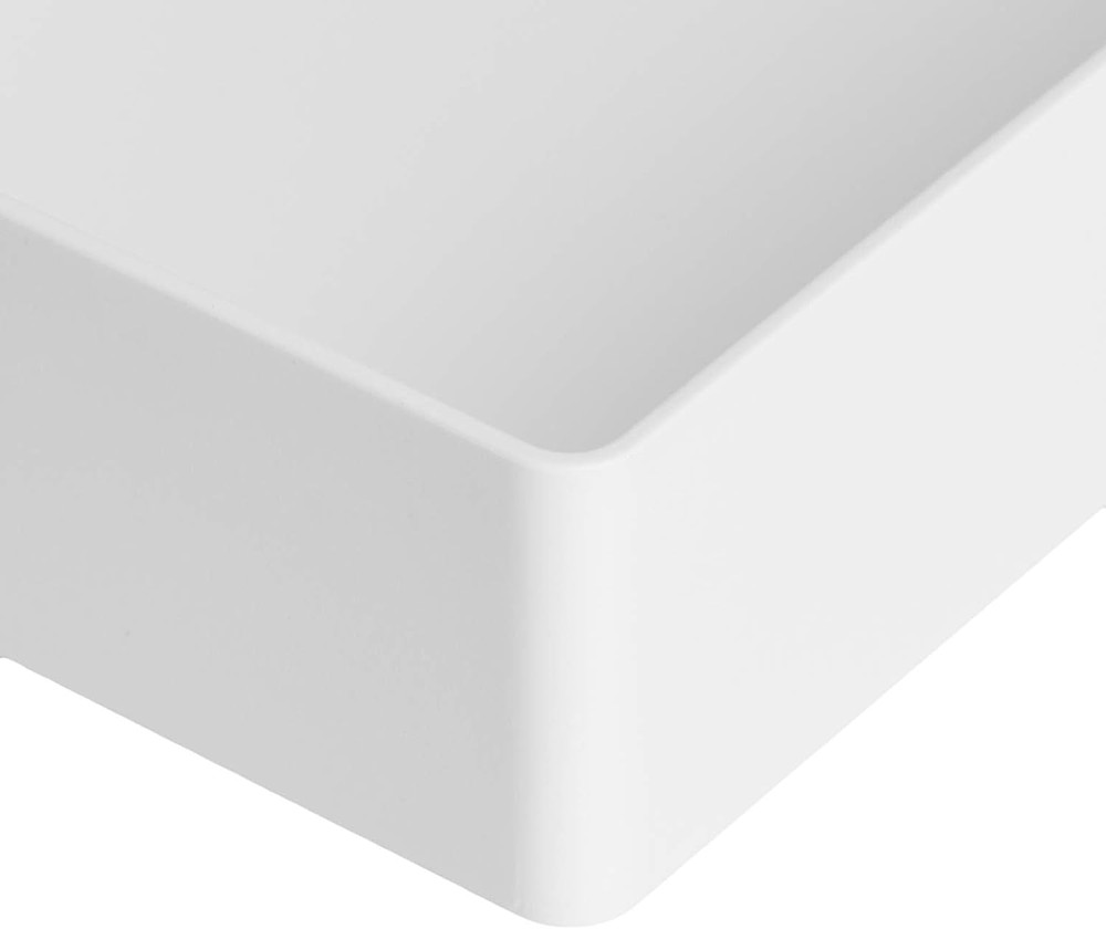 Rectangular Plastic Desk Organizer with Storage Trays, Accessory Tray, Drawer Or