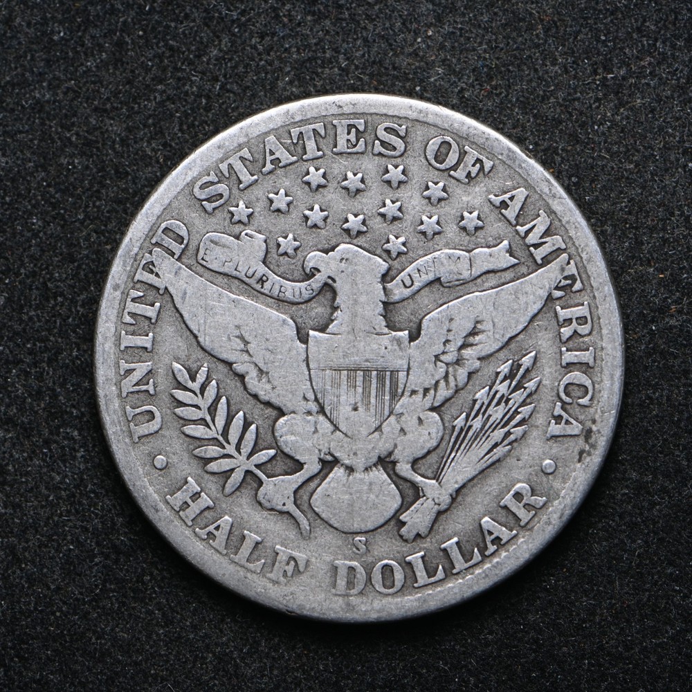 1911-S Barber Silver Half Dollar (cn16559)