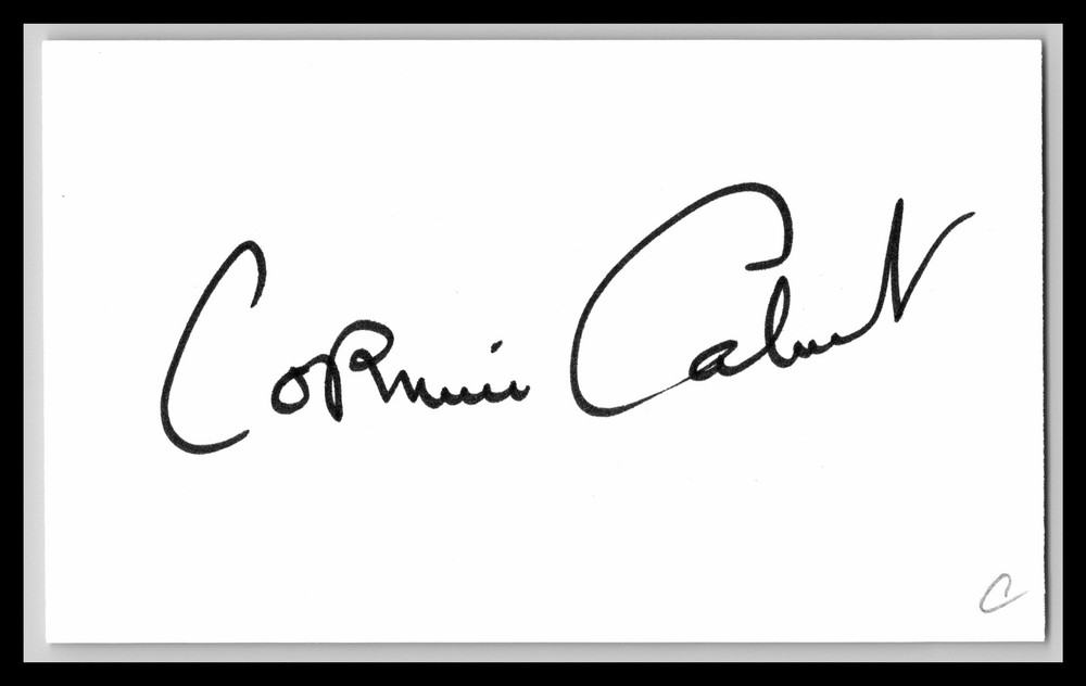 Corinne Calvert - Actress - 3x5 Card - Signed / Autograph (a)