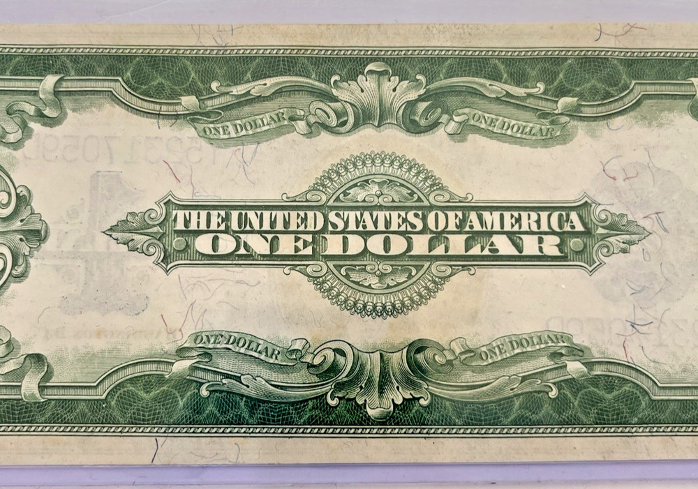 1923 Large $1 Dollar Silver Certificate Note Horse Blanket Uncirculated