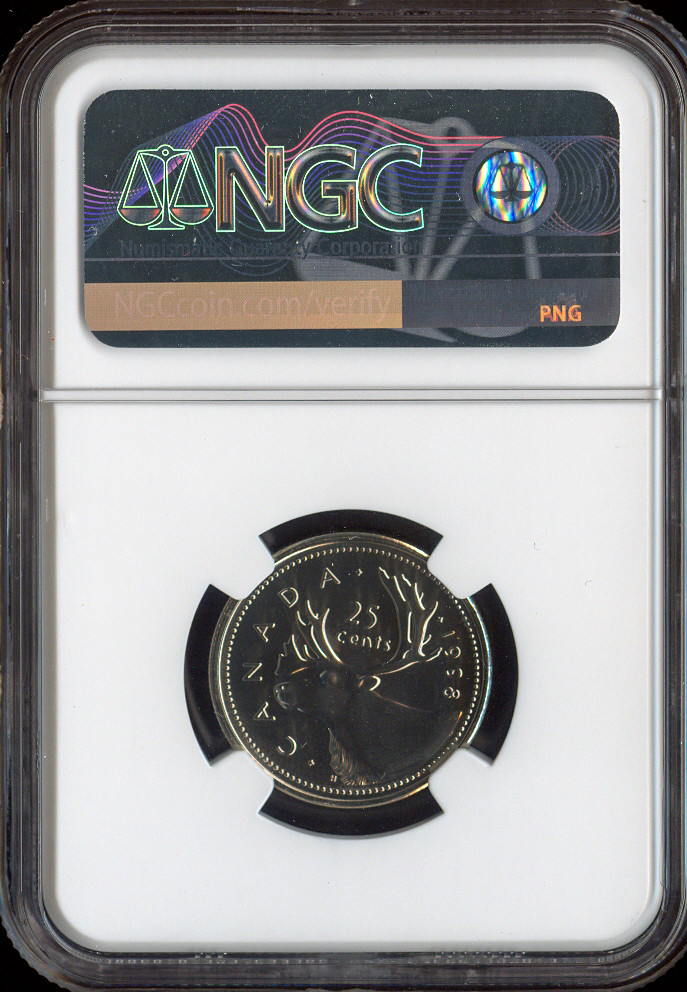 1998 Canada 25 Cents NGC MS68 MAC Quality