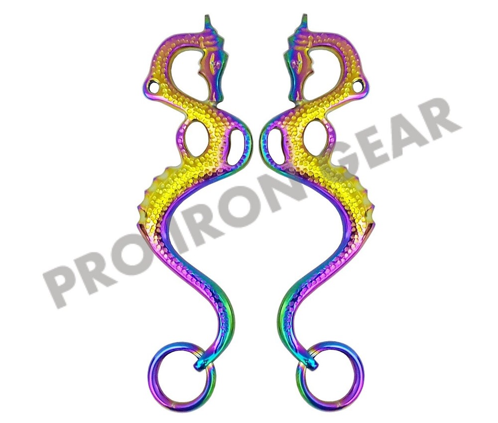 RAINBOW DRAGO Hackamore Replacement Cheeks Bitless Horse Bit English Western