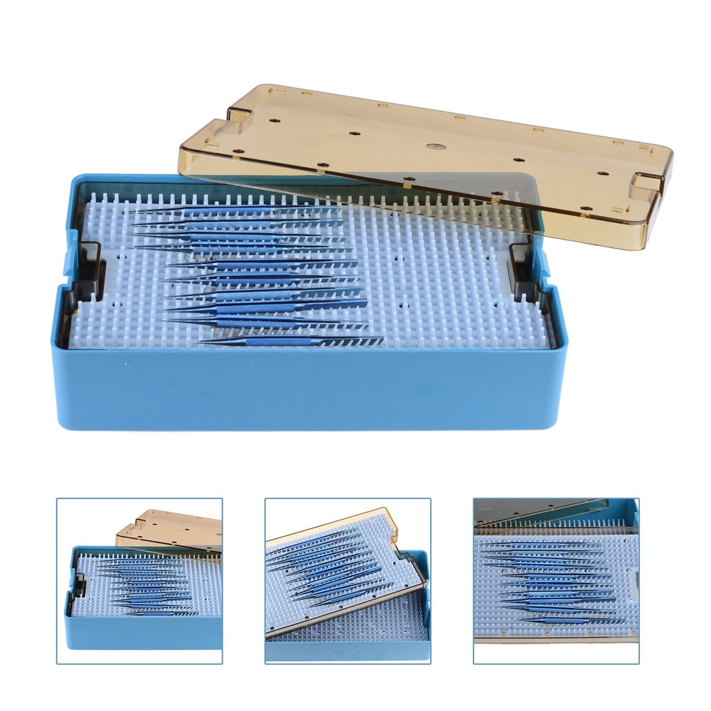 Double Layer Autoclavable Instruments Sterilization Tray Case Disinfection Box