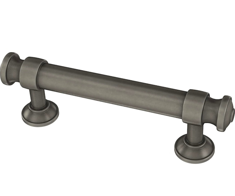 Brainerd P43461W-904 3" Classic Button Cabinet & Drawer Pull Heirloom Silver