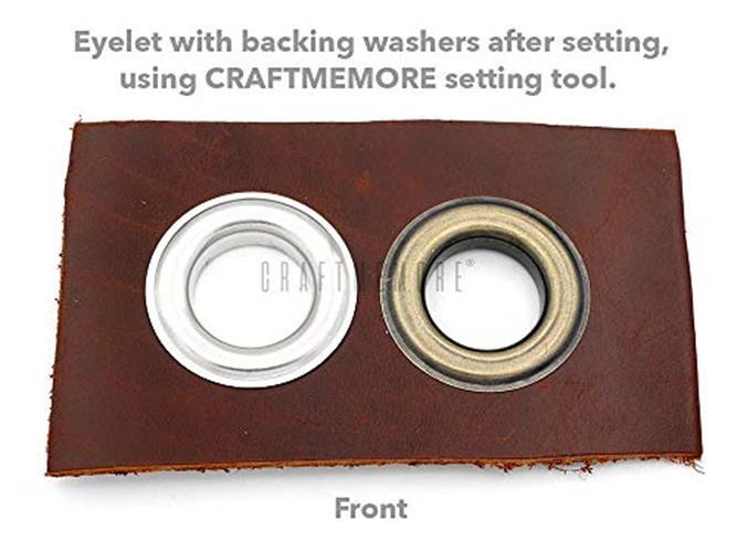 CRAFTMEMORE 1 inch Hole 10 Sets Grommets Eyelets with Washers Assorted Colors