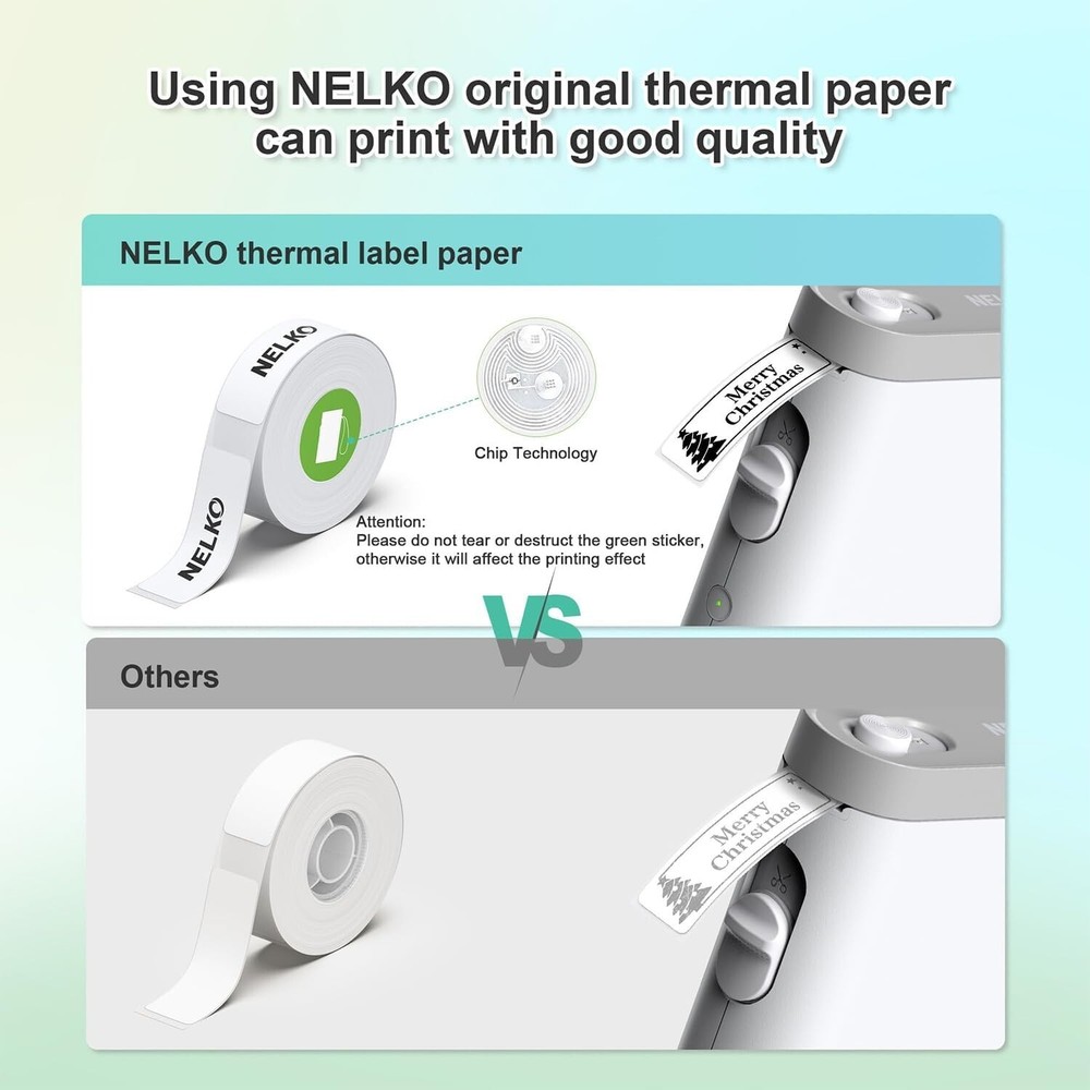 🔥Nelko Label Maker Machine with Tape, P21 Bluetooth Label Printer,Wireless Mini