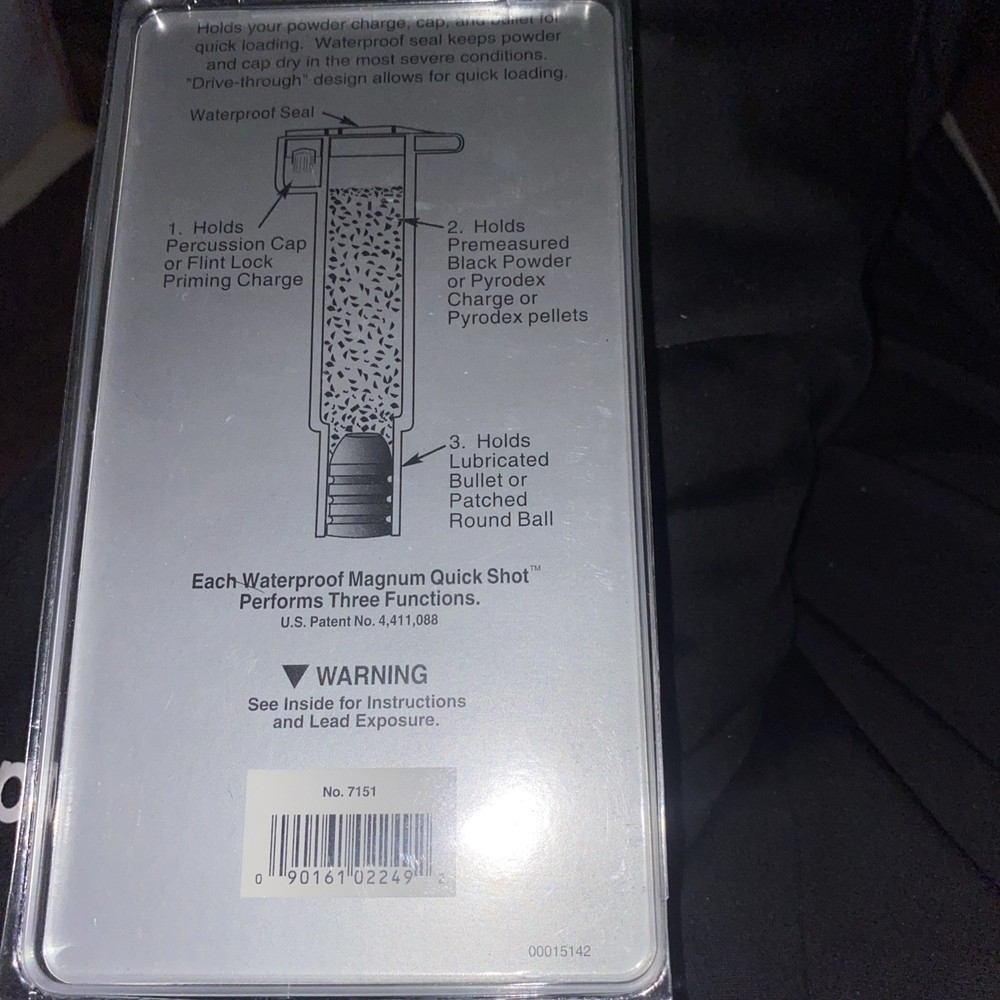 Thompson Center Magnum Quick Shot .50 Cal Muzzleloder Loading 150 Grains