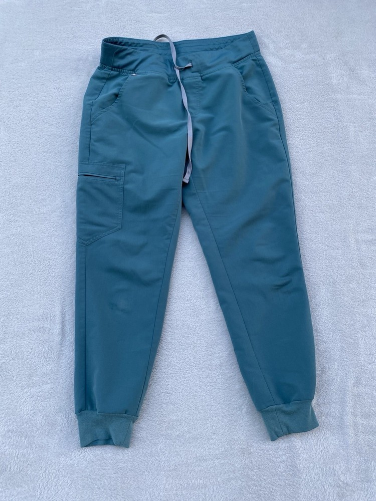 Women’s FIGS Technical Collection Top + Bottom Extra Small Teal Pockets