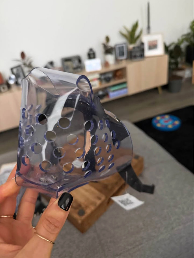 JAFCO 3 Strap Muzzle - Clear - Size 4