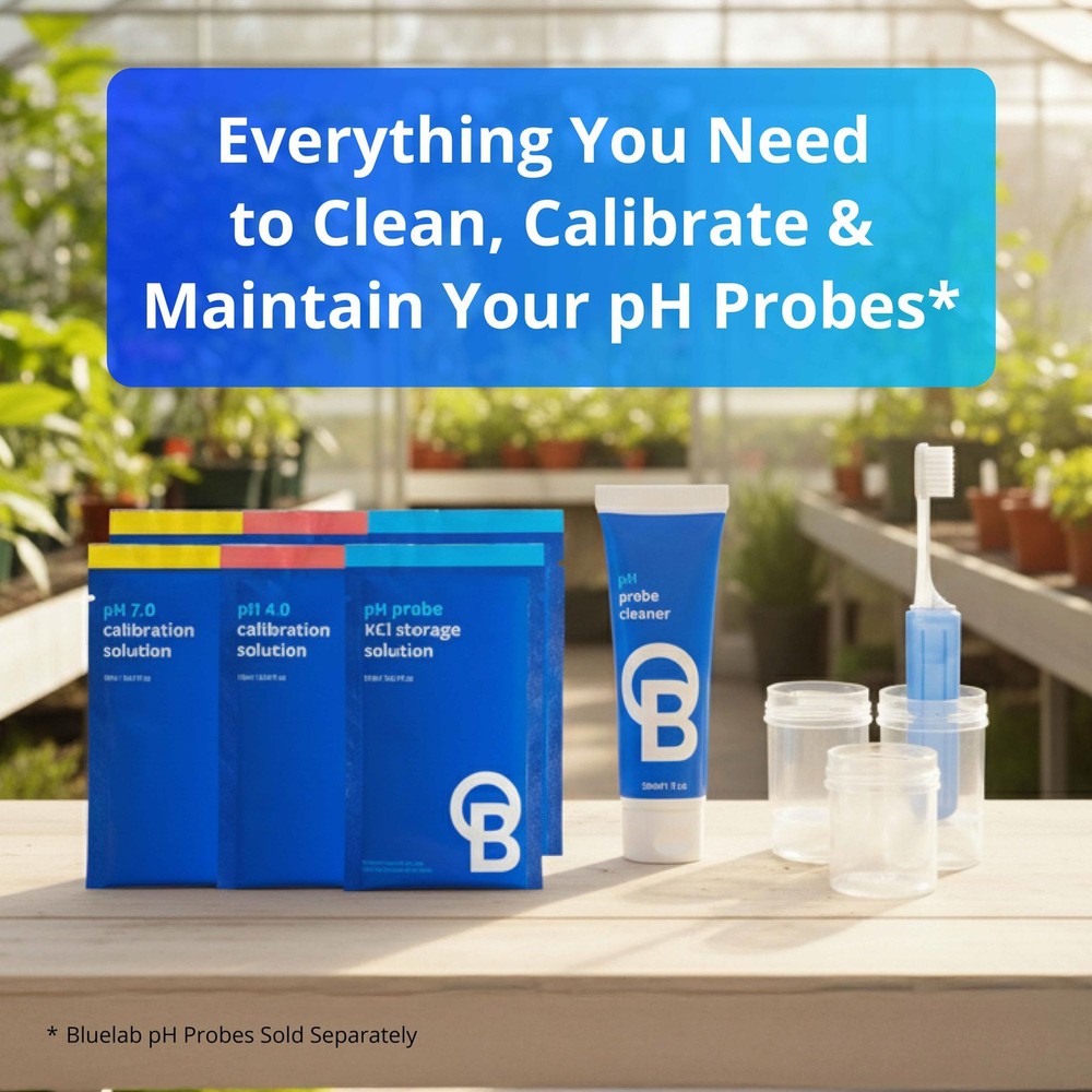 Bluelab CAREKITPH pH Probe Care Kit with Calibration Solution, Storage Solut...