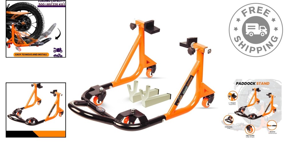Universal 360° Dismantable Motorcycle Stand - Ideal for Maintenance