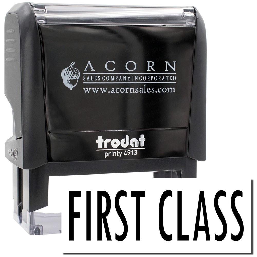 Large Self-Inking First Class Stamp Size 7/8" Tall x 2-1/4" Wide