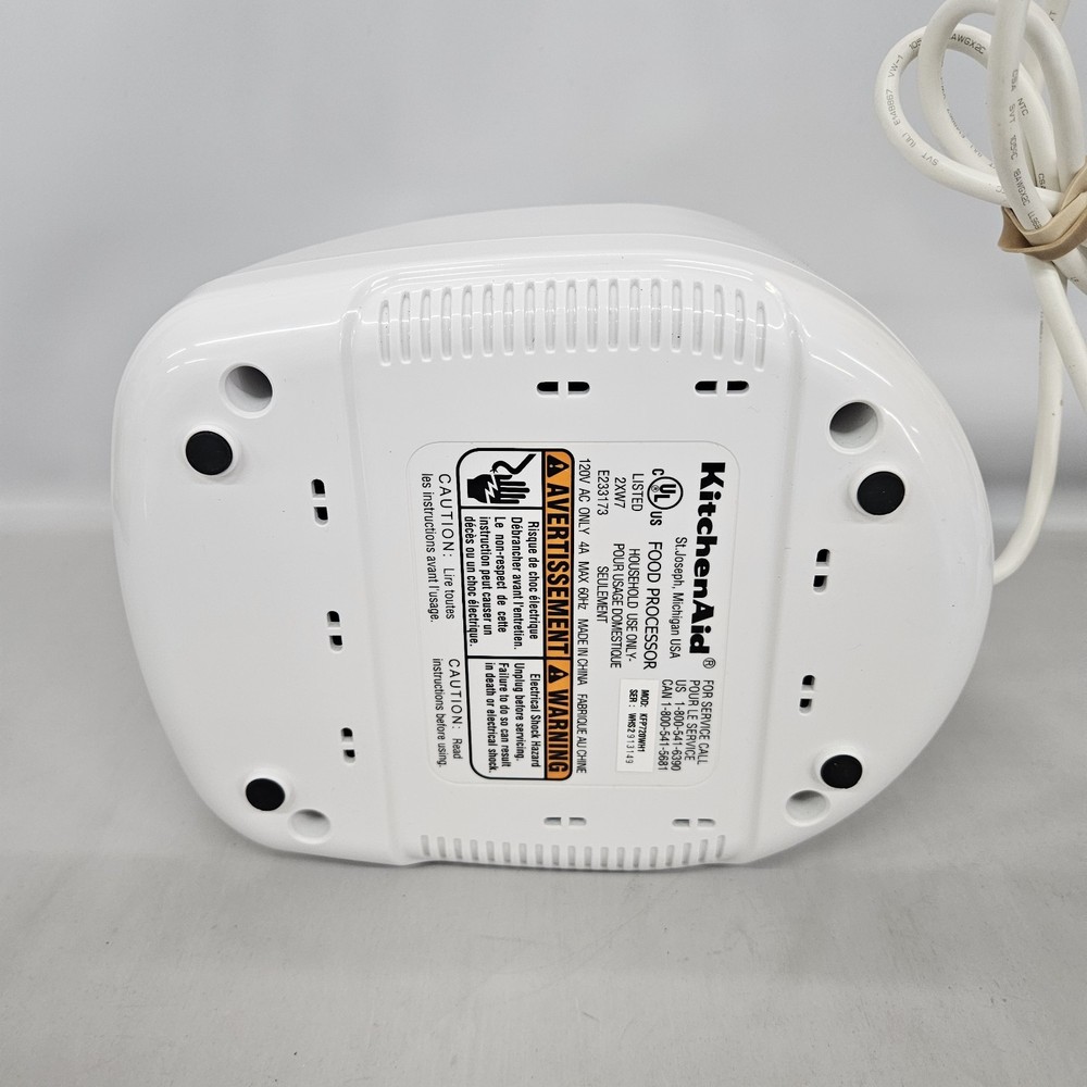 KitchenAid KFP720 Food Processor Main Motor Base ONLY Replacement Part White