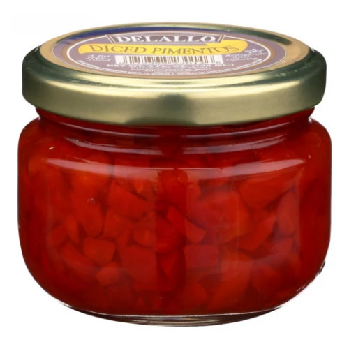 Diced Pimentos 4 Oz  by Delallo