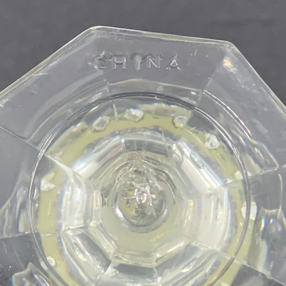Clear Plastic Flared Petal Ruffle Candlestick Candleholder