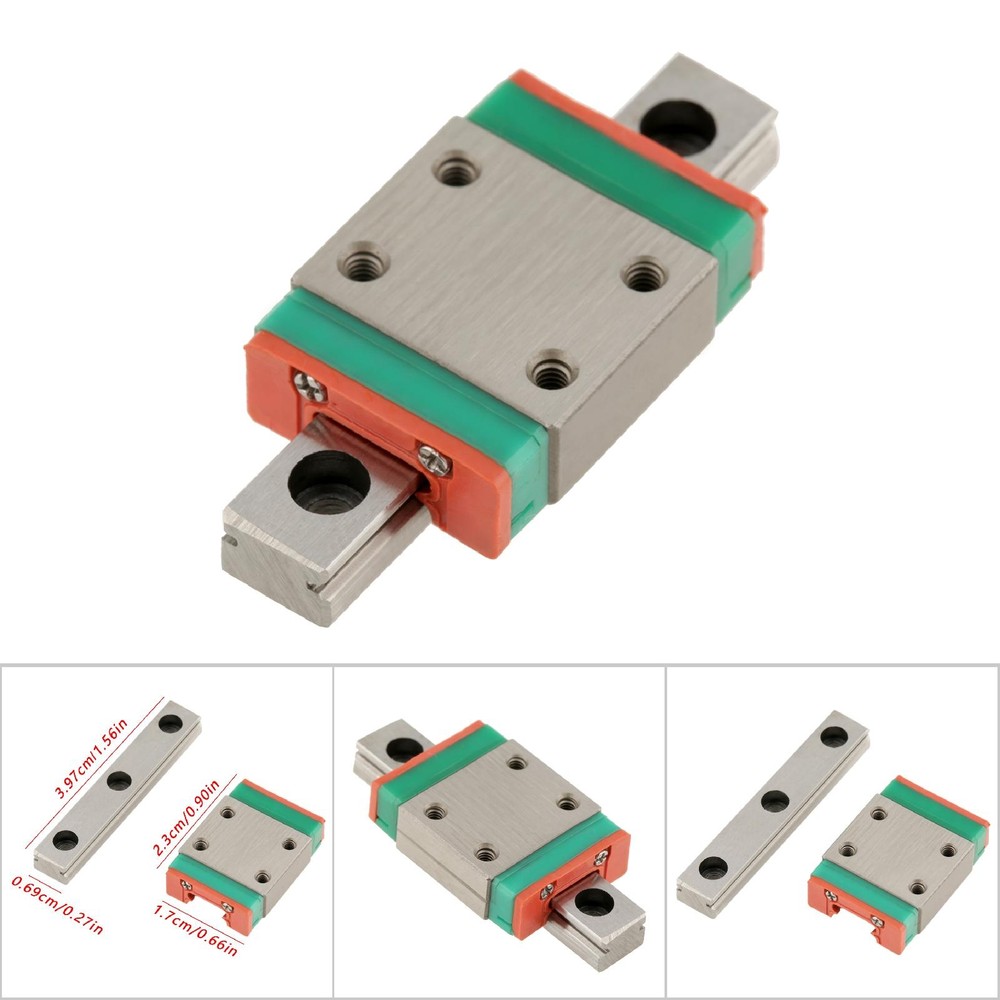 Professional 1pc LML7B Miniature Linear Rail Guide 7mm Width + Slide Block 40mm