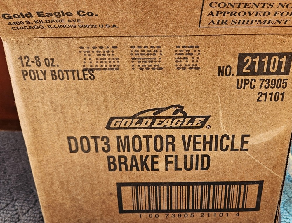 DOT 3 Brake Fluid, 8oz Gold Eagle