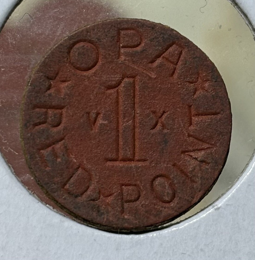 Opa Red Point VX WWII US Ration Token