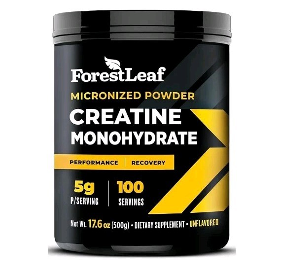 ForestLeaf Creatine Monohydrate Micronized Powder Maximize Muscle Growth. B7