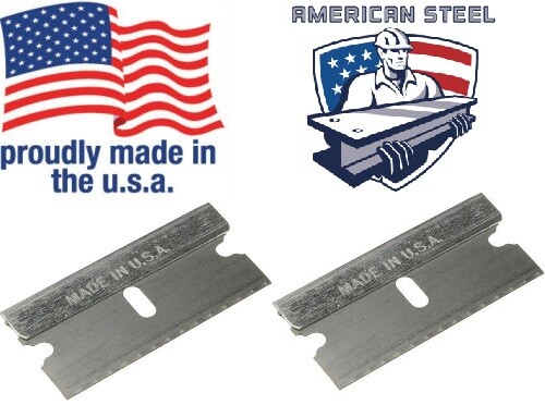 5 pc Razor Blades Single Edge Extra Sharp Super Strong.. Made in USA!!!