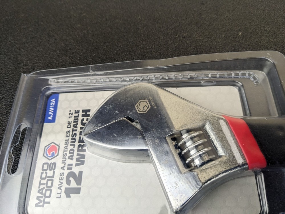 #bm319 New Matco Tools 12" Adjustable Wrench AJW12A