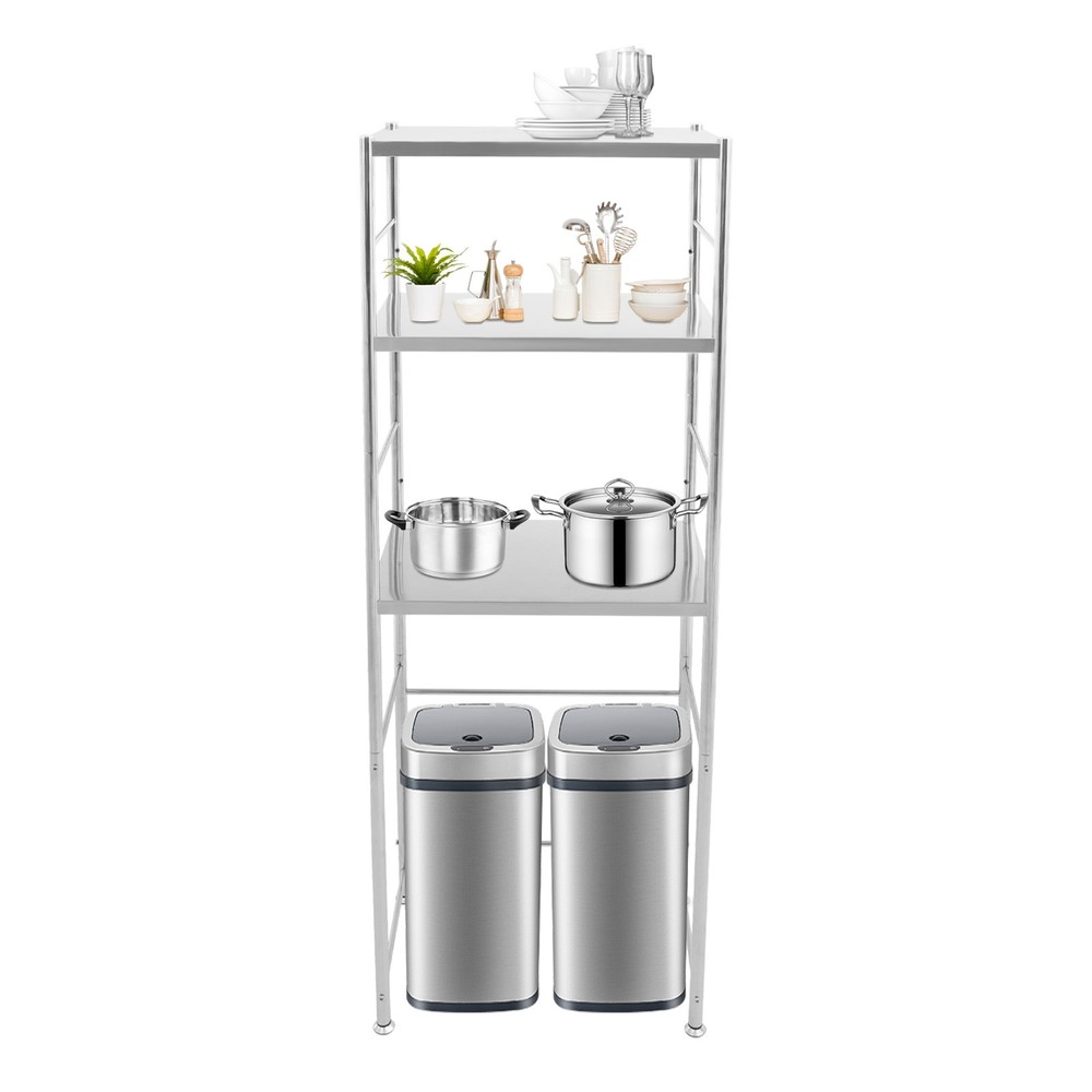 3-tier Stainless Steel Storage Shelf Kitchen Storage Shelves Storage Shelf