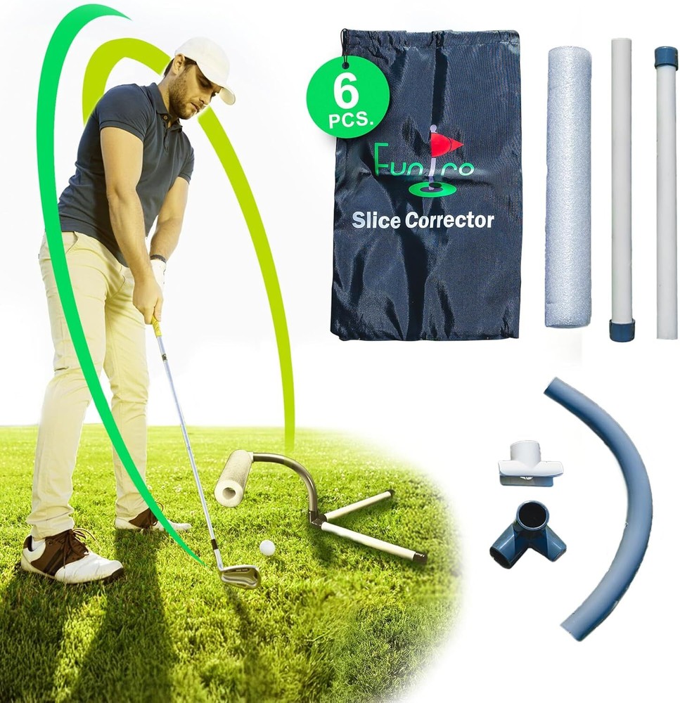 Slice Corrector – Updated Portable Golf Swing Trainer, Lightweight Practice Aid