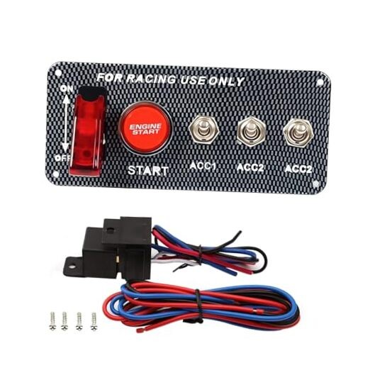 5-in-1 Universal 12V Racing Ignition Switch Panel  5 in 1 Ignition Switch Panel