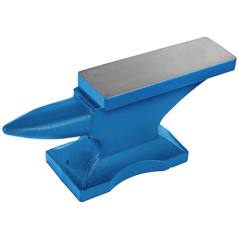 24LB Iron Anvil Cast Blacksmith Tools Round Horn Quality Polished Rugged UPDATED