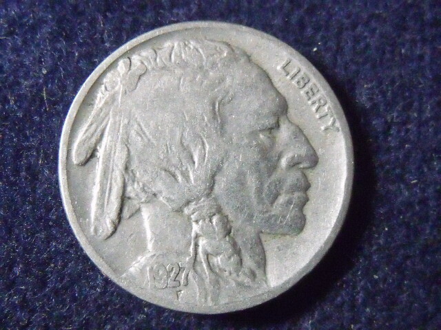 1927 5c BUFFALO NICKEL -VF   BN79