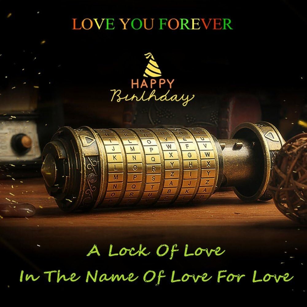 Da Vinci Code Cryptex Gift Box Creative Puzzle For Valentine's Birthday Gifts