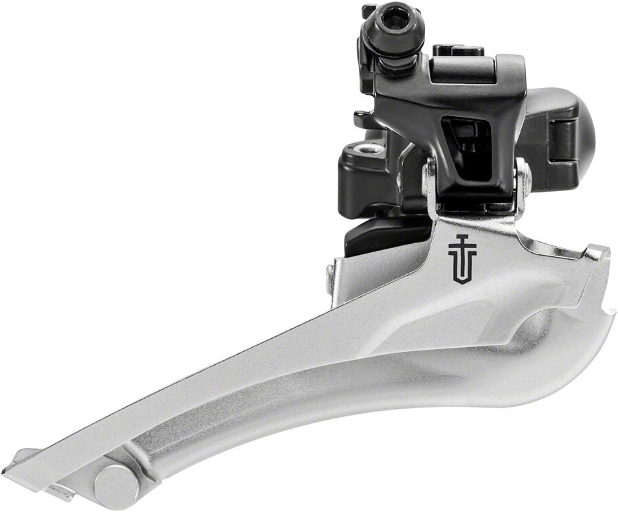 microSHIFT Sword Black Front Derailleur - 9-Speed, Double, 46-52t Max Ring,
