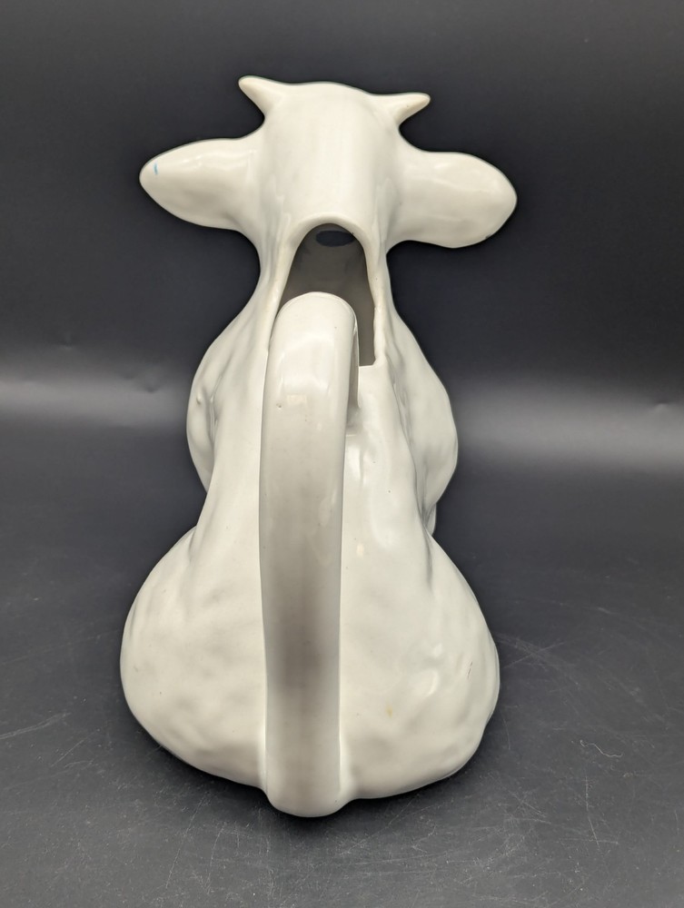 White Ceramic Bull Pitcher Pottery Barn