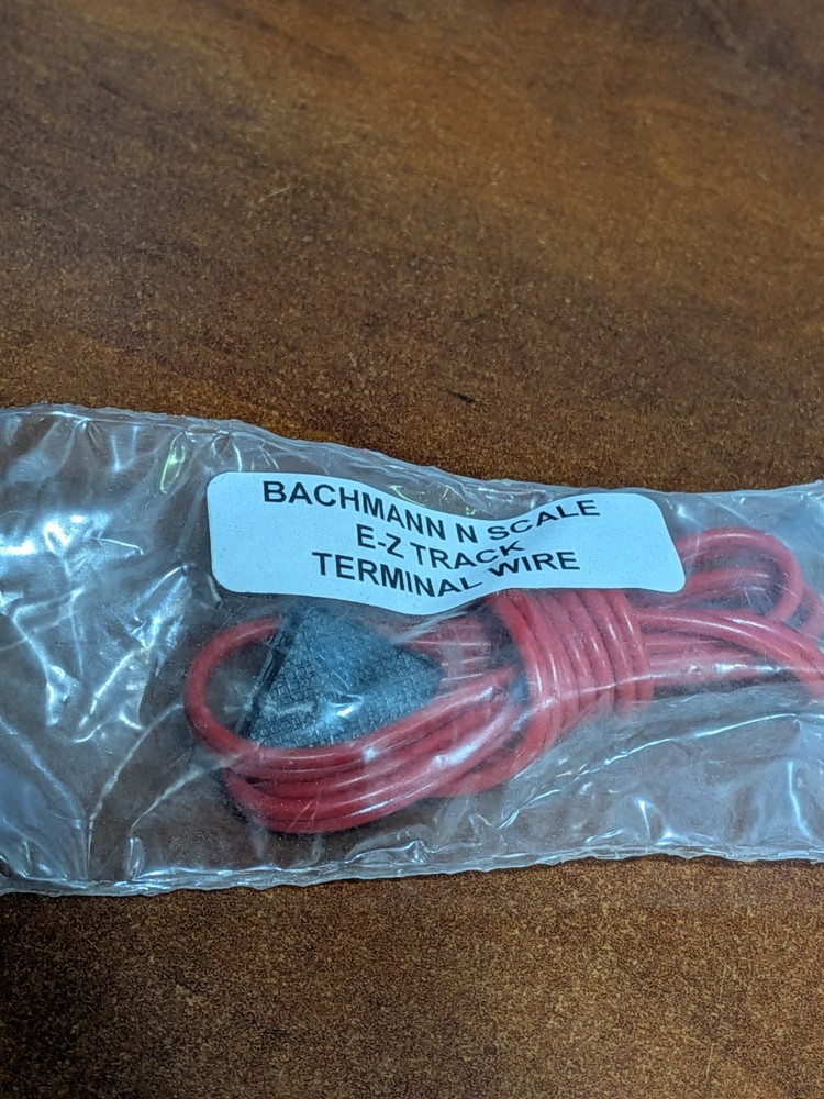 Bachmann - N Scale - E-Z Track - Terminal Wire (Red) - NOS